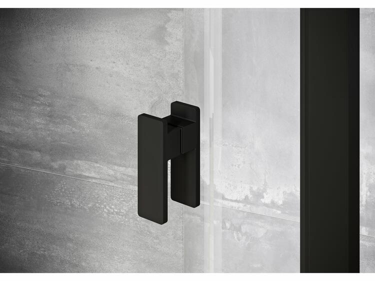 Sprchové dveře 110 cm černá + transparent - Ravak NDOP2