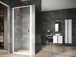Sprchové dveře 80 cm bílá + transparent - Ravak NDOP1 | Více - 