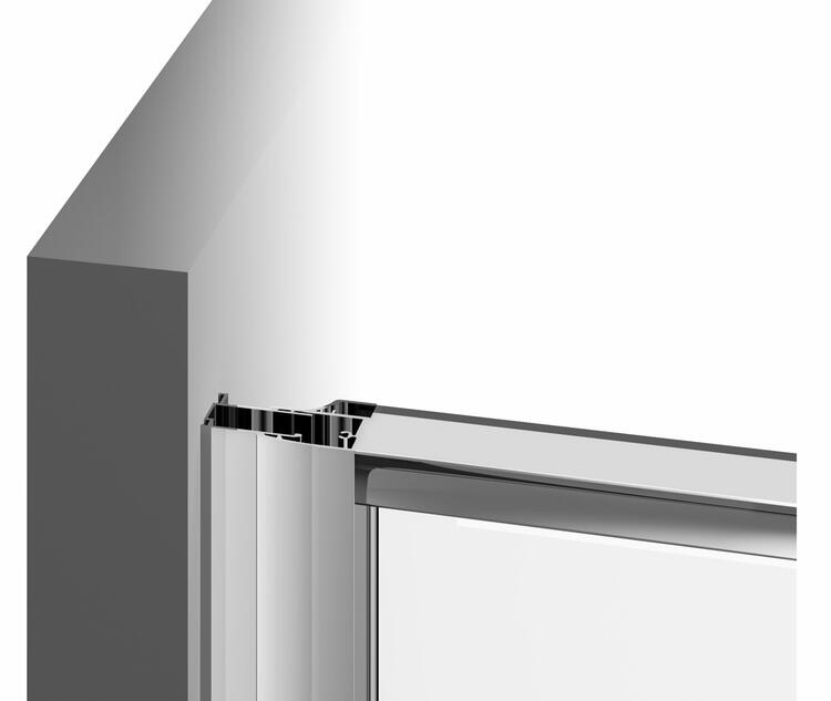 Sprchová stěna 90 cm černá/transparent – Ravak NPSS 90O70300Z1