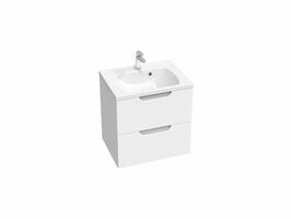 Koupelnová skříňka bez umyvadla bílá/šedá - Ravak SD Classic II 600 | Více - 