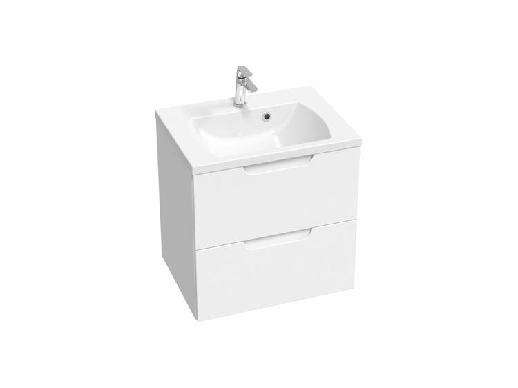 Koupelnová skříňka bez umyvadla bílá/bílá - Ravak SD Classic II 700