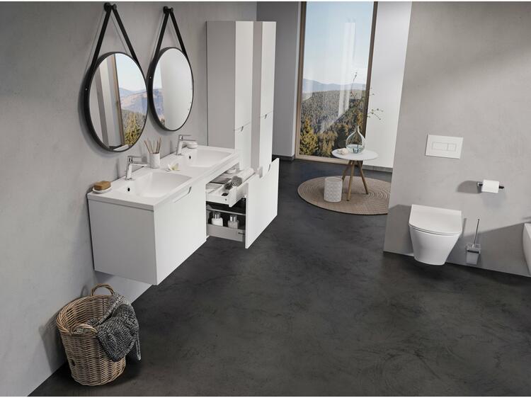 Koupelnová skříňka pod dvojumyvadlo bílá - Ravak SD Classic II 8592626058838