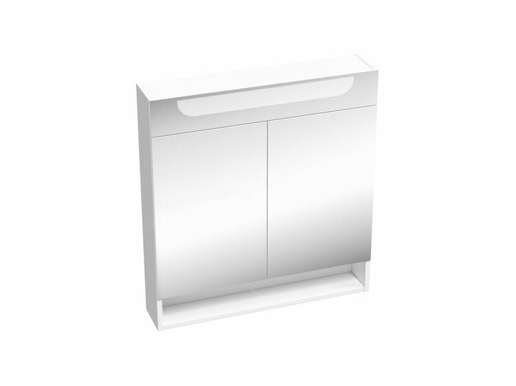 Zrcadlová skříňka s osvětlením 800 mm, bílá - Ravak MC Classic II 800