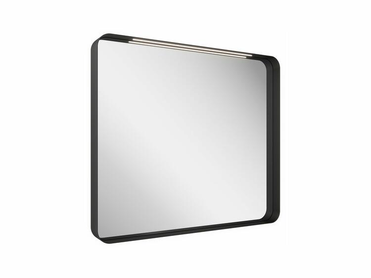 Zrcadlo s osvětlením černé 500 mm - Ravak Strip I