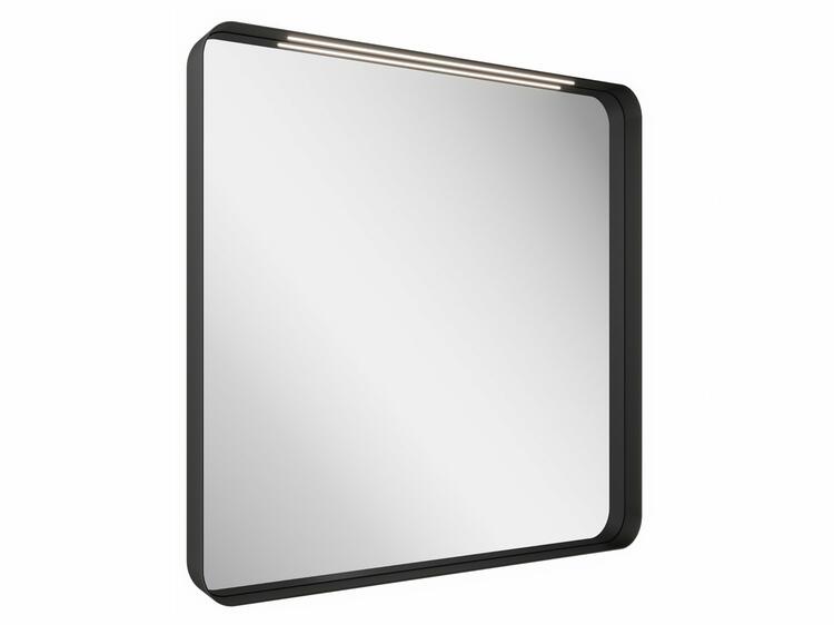 Zrcadlo s osvětlením černé 800 mm - Ravak Strip I
