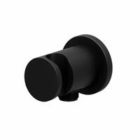 Držák sprchy s vývodem vody, mosazný, black matt - Ravak 706.21BLM | Více -