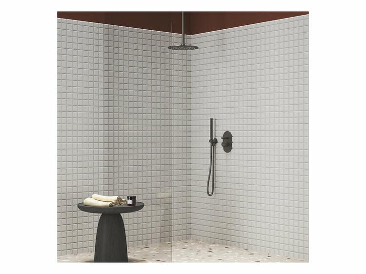 Držák sprchy s vývodem vody, mosazný, graphite brushed - Ravak 706.20GB