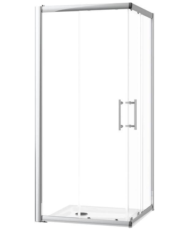 Akční sprchový set Tracy čtvercový (kout + vanička z litého mramoru) 90/90 cm