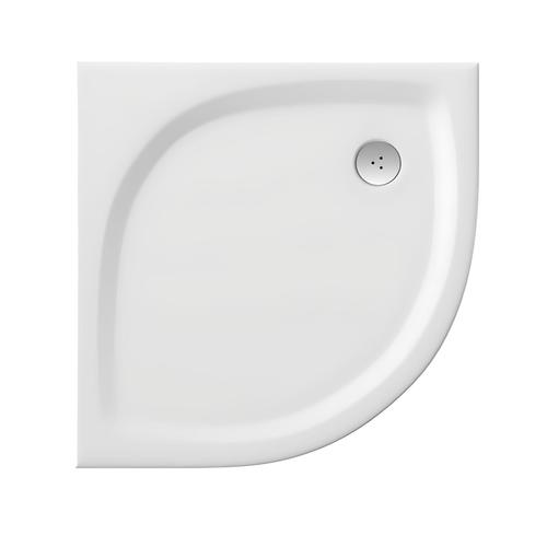 Čtvrtkruhová sprchová vanička z litého mramoru 90×90cm – NORMA 090R550