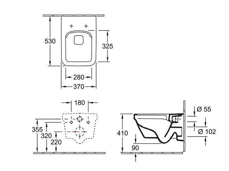 Set WC ceramicplus a sedátka slowclose – V&B Architectura 5685HRR1