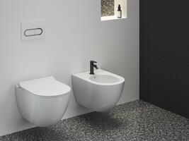 EL 056.20BLM Bidetová stojánková baterie 130 mm bez výpusti, Black Matt | Více -