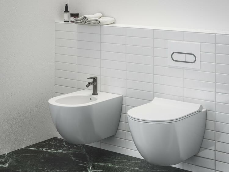 EL 056.20GB Bidetová stojánková baterie 130 mm bez výpusti, grafit kartáčovaný