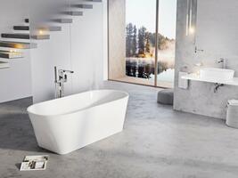 Vana Solo 178x80, volně stojící, bílá, krytka přepadu a odtoku bílá | Více -