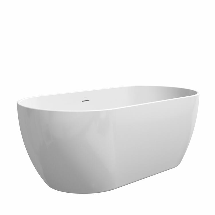 Vana Freedom O 169x80, volně stojící, bílá, krytka odtoku bílá