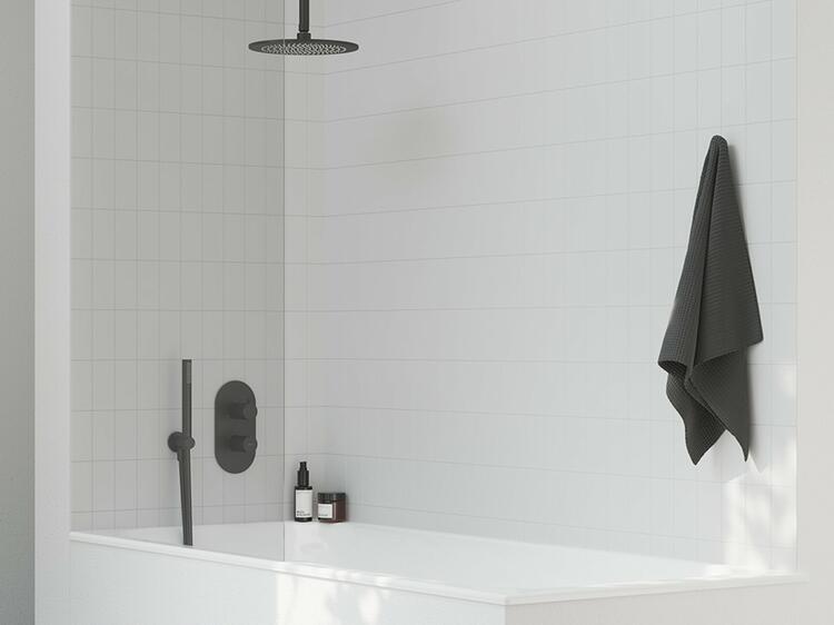 704.21BLM Sprchové rameno stropní 30 cm, černá matná