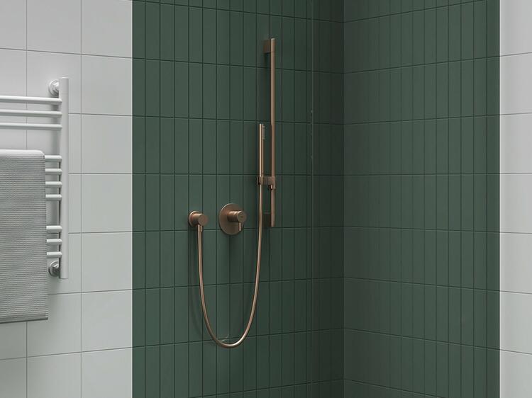 701.61RGB Podomítkový vývod, růžové zlato kartáčované