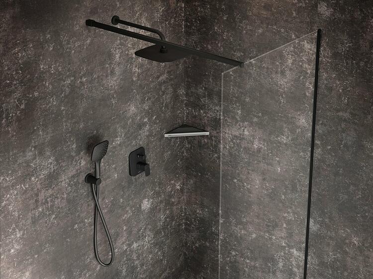 702.21BLM Sprchové rameno boční, Black Matt