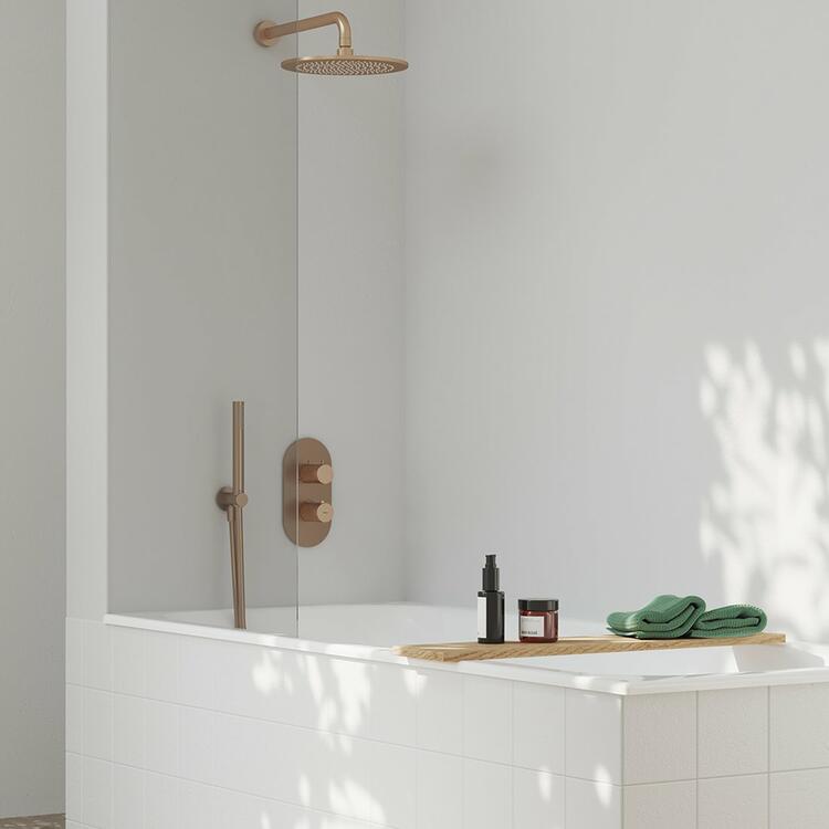 702.61RGB Sprchové rameno boční, Rose Gold Brushed