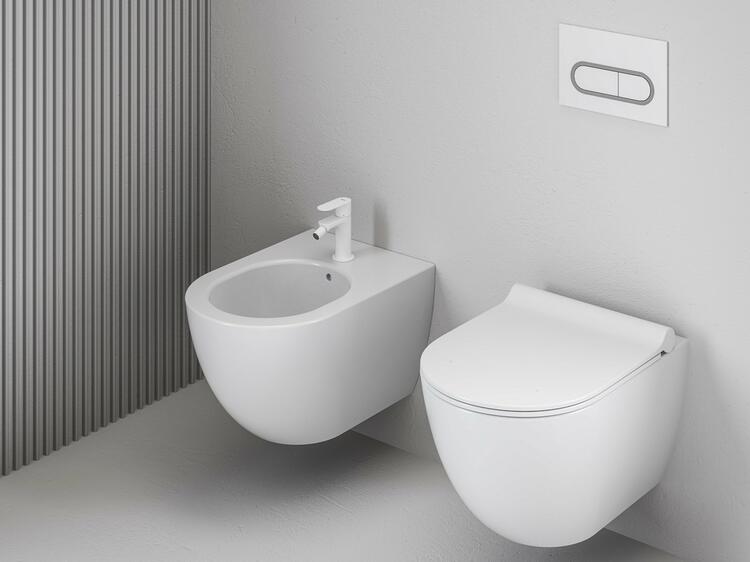 EL 056.10WV Bidetová stojánková baterie 130 mm bez výpusti, White Velvet