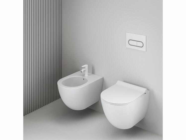 EL 056.10WV Bidetová stojánková baterie 130 mm bez výpusti, White Velvet