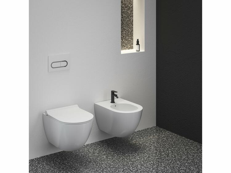 EL 056.10WV Bidetová stojánková baterie 130 mm bez výpusti, White Velvet
