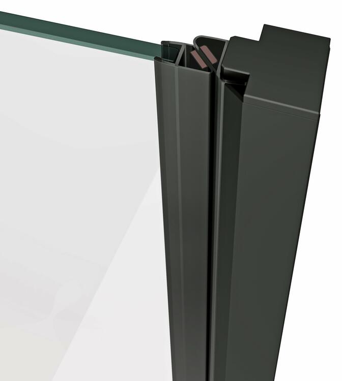 Sprchové dveře 80 cm černá/transparent – Ravak COSD1 X0VV40300Z1