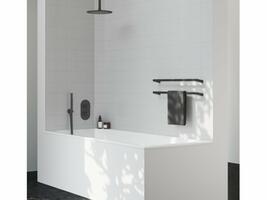 ES 068.20BLM.O3.RB07F Podomítková baterie 3-cestná bez tělesa, černá matná | Více - 