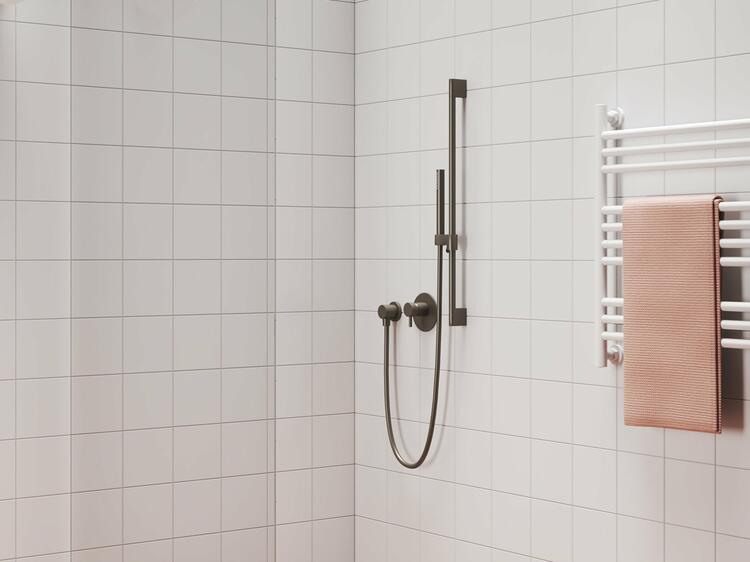 ES 062.20GB.O1 Podomítková baterie 1-cestná s tělesem, grafit kartáčovaný