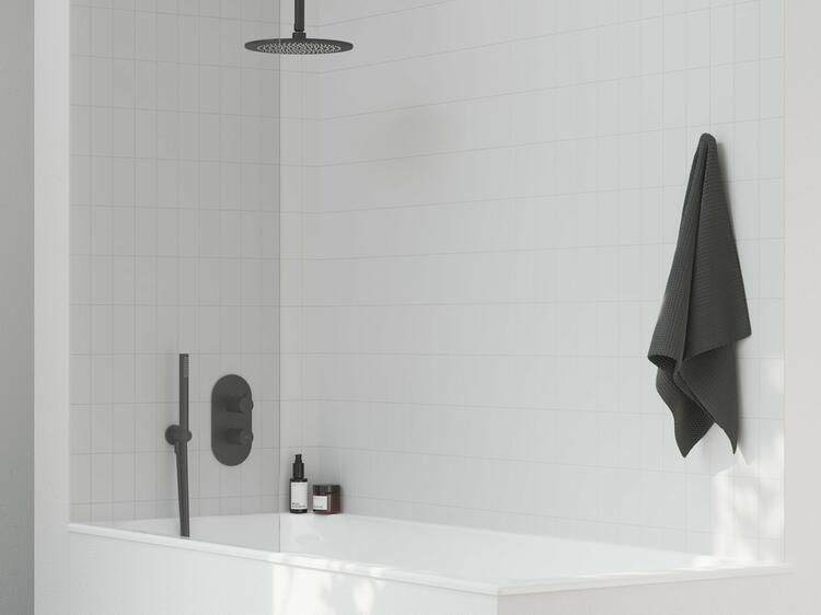 ES 067.20BLM.O3.RB07C Termostatická podomítková baterie 3-cestná bez tělesa, Black Matt