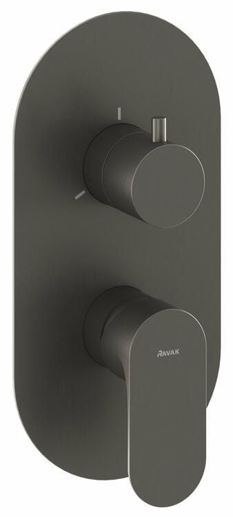 EL 068.20GB.O3.RB07F Podomítková baterie 3-cestná bez tělesa, Graphite Brushed