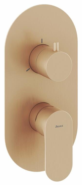 EL 068.60RGB.O3.RB07F Podomítková baterie 3-cestná bez tělesa, Rose Gold Brushed