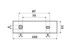 Dvojitý držák na kartáčky černý / keramika – Nimco Maya MAC 29058DK-90