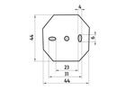 Toaletní WC kartáč chrom/keramika – Nimco Unix UN 13094KU-26