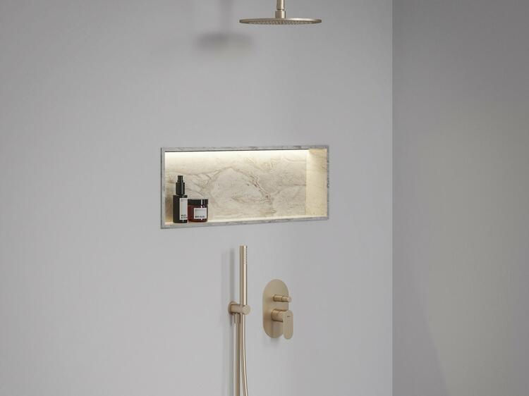 EL 061.60RGB.O2 Podomítková baterie 2-cestná s tělesem, růžové zlato kartáčované