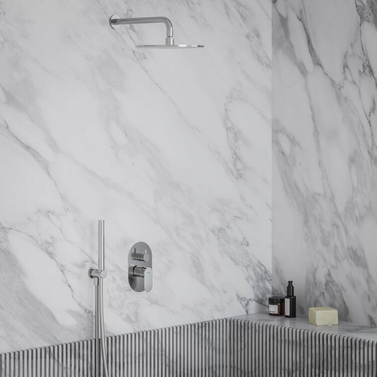 EL 065.00CR.O2.RB07E Podomítková baterie 2-cestná bez tělesa, chrom