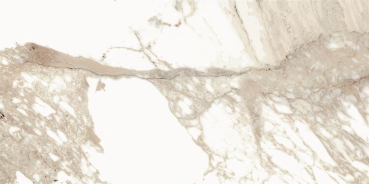 Velkoformátová dlažba imitace mramoru Calacatta Oro 60x120 cm lesklý povrch 1. jakost