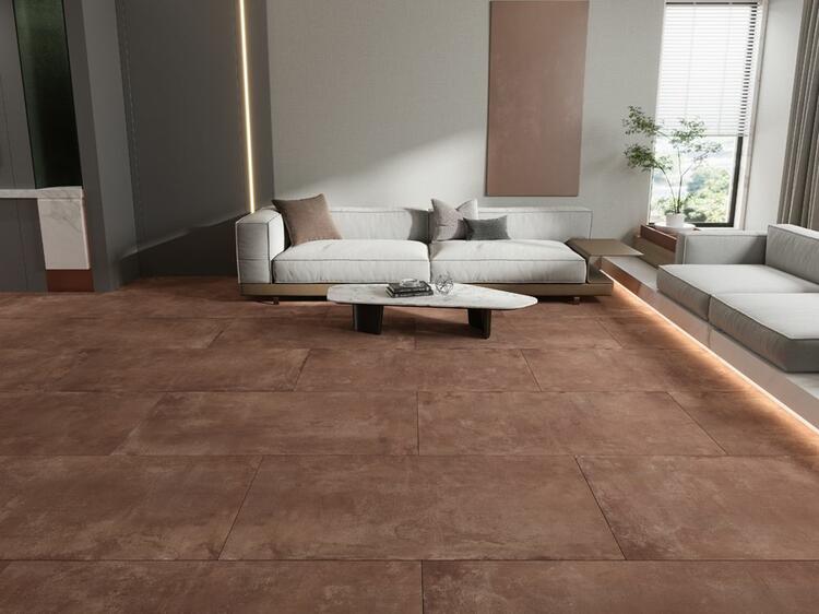 Velkoformátová dlažba imitace betonu Epoch Cotto 60x120 cm matný povrch 1. jakost