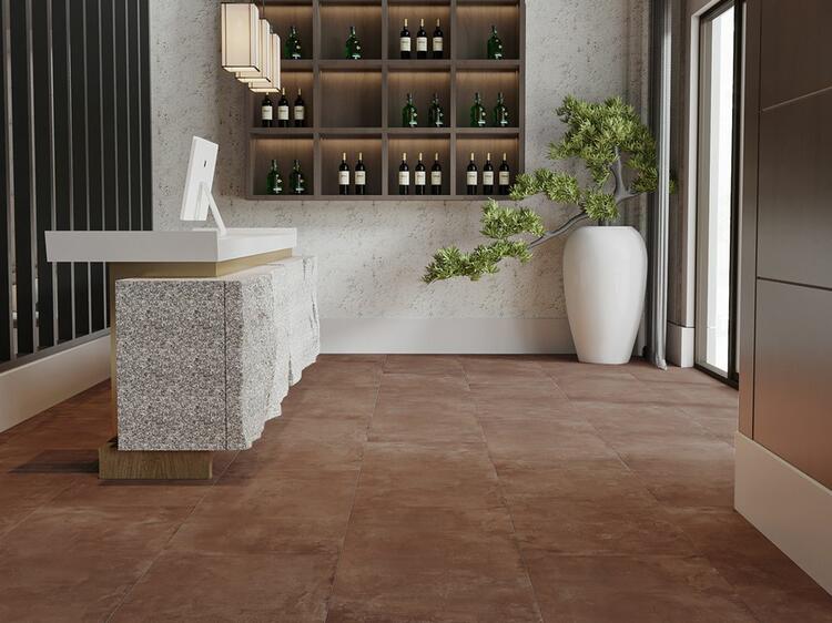 Velkoformátová dlažba imitace betonu Epoch Cotto 60x120 cm matný povrch 1. jakost