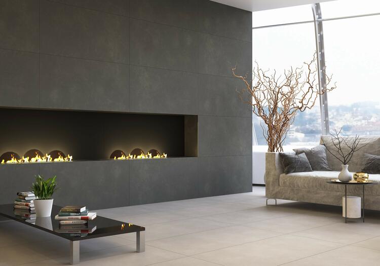 Velkoformátová dlažba imitace betonu Concept White 60x120 cm matný povrch 1. jakost