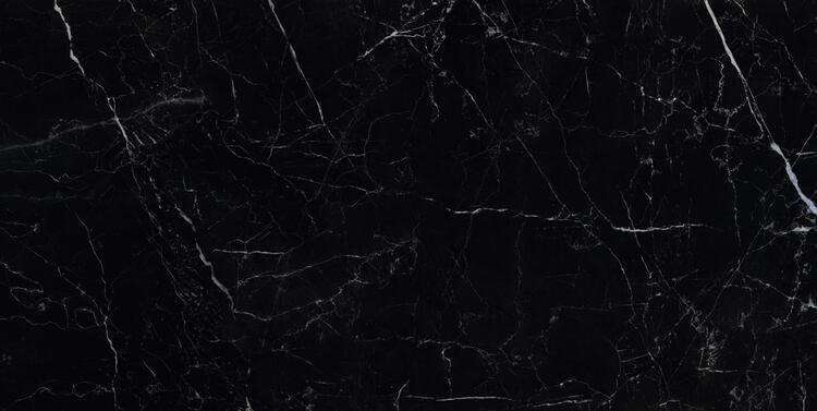 Velkoformátová dlažba imitace mramoru Sombra Black 60x120 cm lesklý povrch 1. jakost
