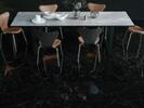 Velkoformátová dlažba imitace mramoru Sombra Black 60x120 cm lesklý povrch 1. jakost