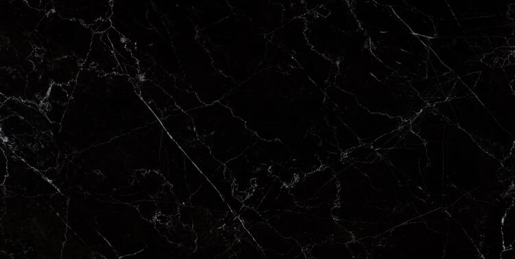 Velkoformátová dlažba imitace mramoru Sombra Black 60x120 cm lesklý povrch 1. jakost