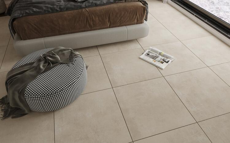 Interiérová dlažba imitace betonu Stark Smoke 60x60 cm matný povrch 1. jakost