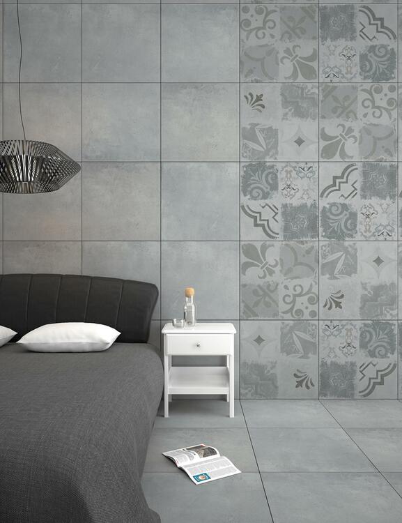 Interiérová dlažba imitace betonu Bona Dea Light Grey 61x61 cm nerektifikovaná matný povrch 1. jakost