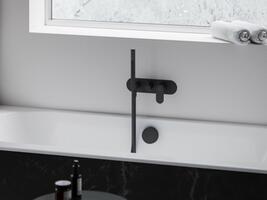 EL 065.20BLM.O2.RB07D.+S Podomítková baterie 2-cestná bez tělesa, se sprchovým setem, černá matná | Více -