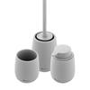 Set dávkovače mýdla, pohárku a WC kartáče světle šedý – Nimco Tabo TA SET-04