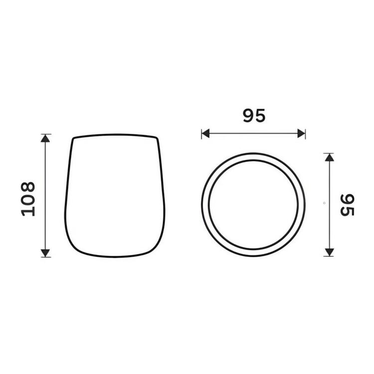 Pohárek na kartáčky černý – Nimco Tabo TA 3158-90