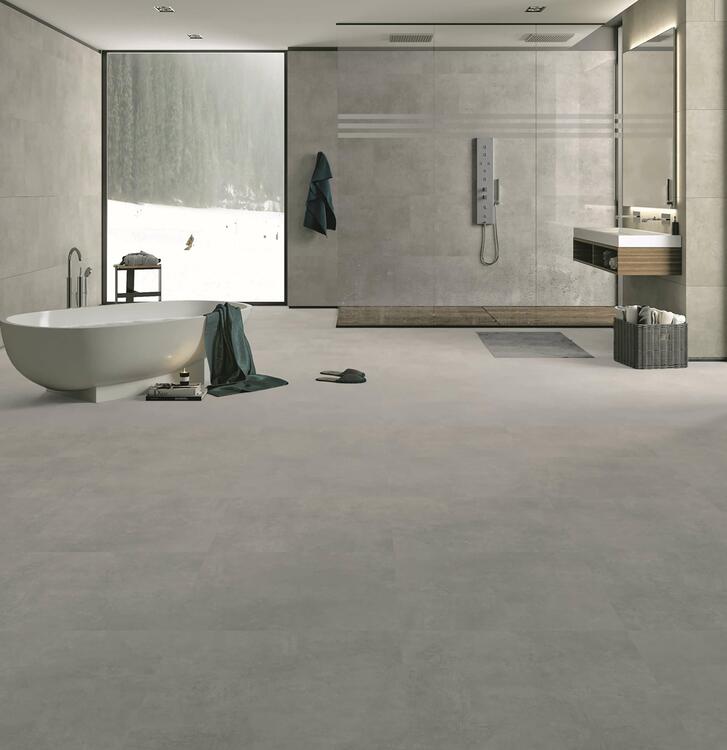 Interiérová dlažba imitace betonu Ark Silver 60x60 cm matný povrch 1. jakost