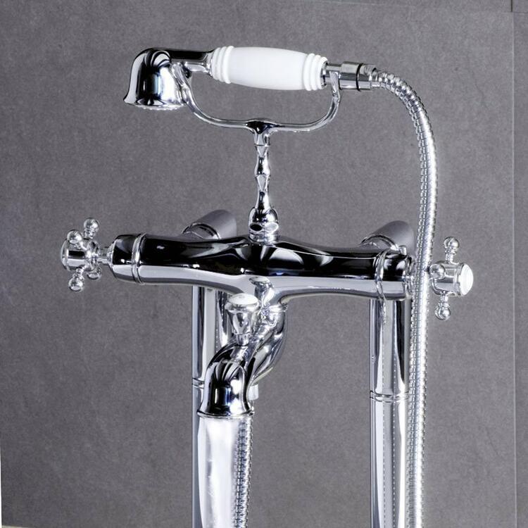 SASSARI nástěnná vanová termostatická baterie, chrom