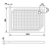 Obdélníková sprchová vanička z litého mramoru 100×80 cm – Gelco Sara GS10080
